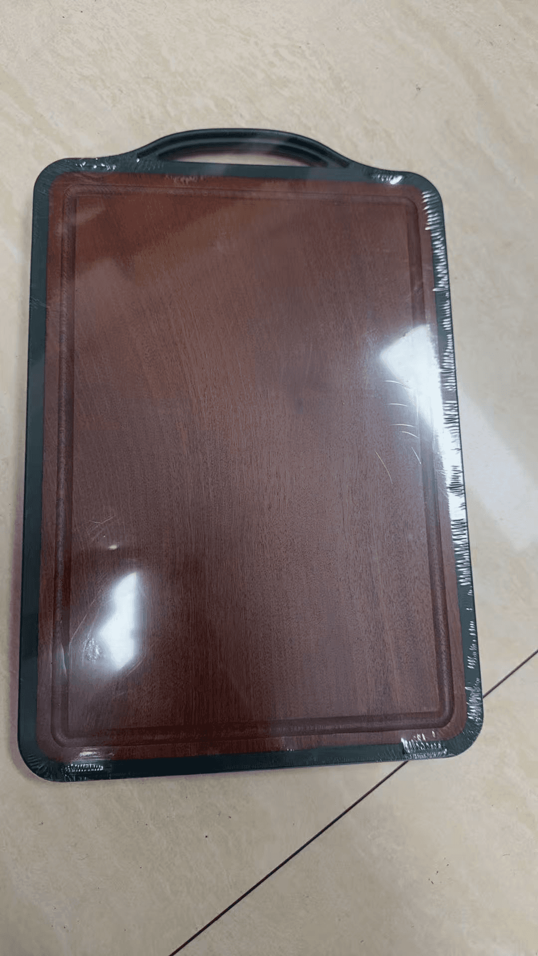 Double-Sided Ebony Wood Grain Cutting Board