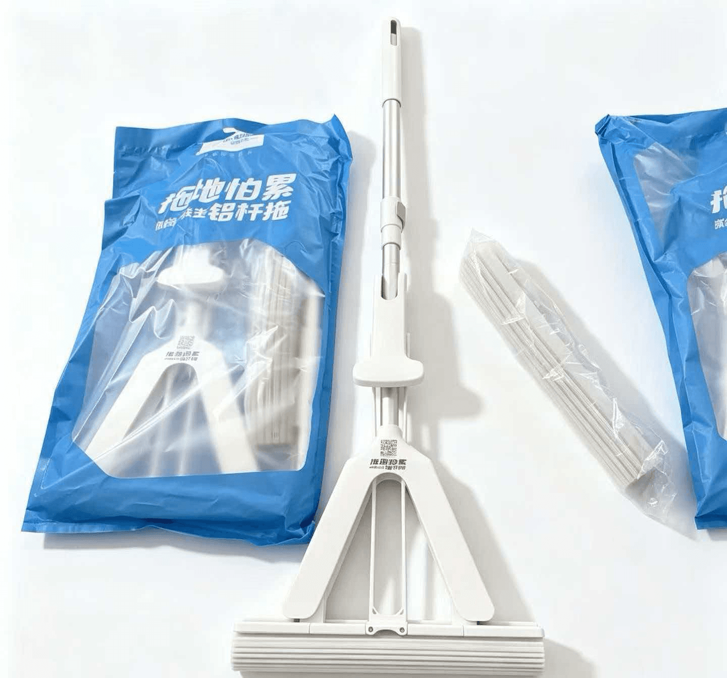 Sponge Mop with Extendable Aluminum Handle